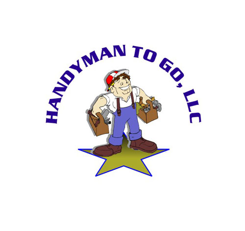 Logo of Handyman To Go, LLC with a handyman illustration.